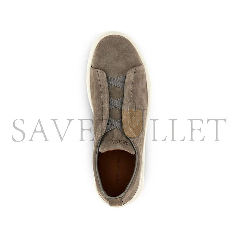 ZEGNA TRIPLE STITCH SUEDE SNEAKERS LHSOYS4667Z